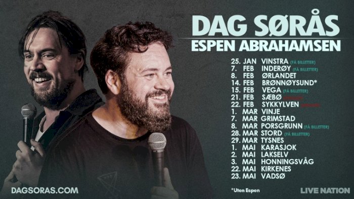 Standup med Dag Sørås og Espen Abrahamsen