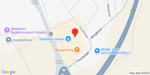 Kart som viser hvor arrangementet foregår