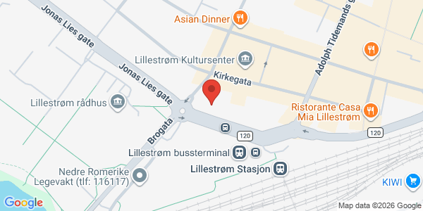 Kart som viser hvor arrangementet foregår