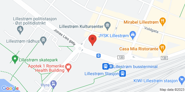 Map displaying event location
