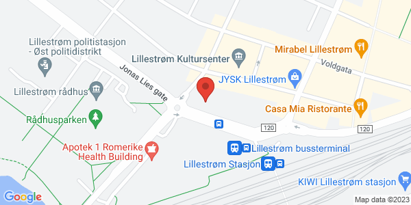 Map displaying event location