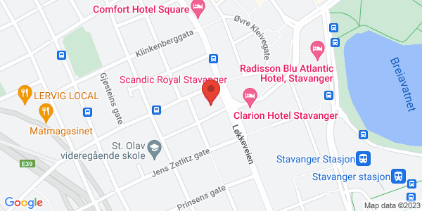 Map displaying event location