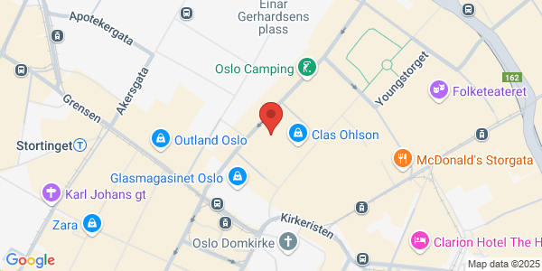 Map displaying event location