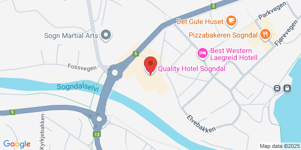 Map displaying event location