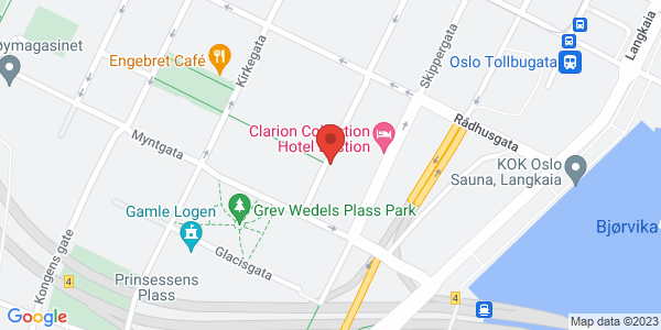 Map displaying event location