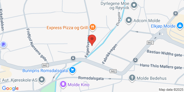 Map displaying event location