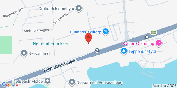 Kart som viser hvor arrangementet foregår