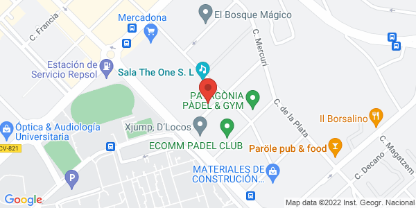 Map displaying event location