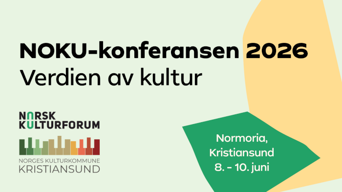NOKU-konferansen 2026: Verdien av kultur