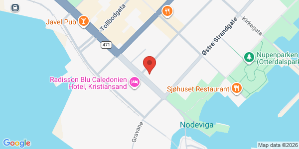 Map displaying event location