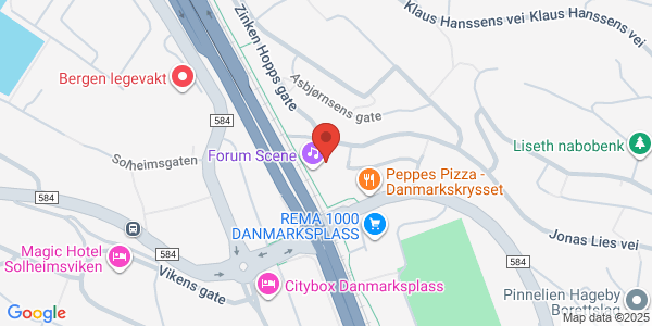 Kart som viser hvor arrangementet foregår