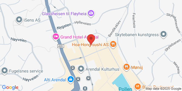 Map displaying event location