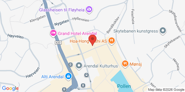 Map displaying event location