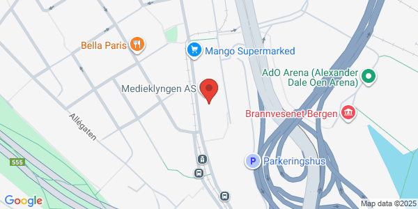 Kart som viser hvor arrangementet foregår