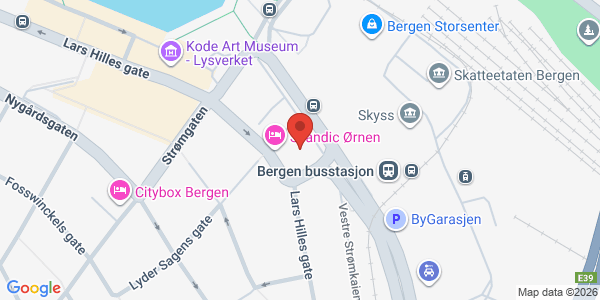 Map displaying event location