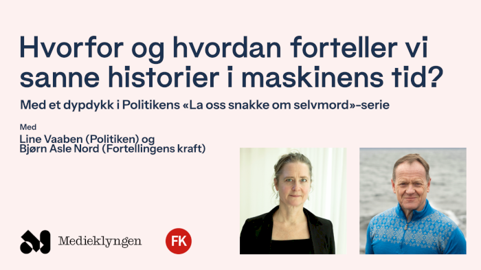 Hvorfor og hvordan forteller vi sanne historier i maskinens tid?