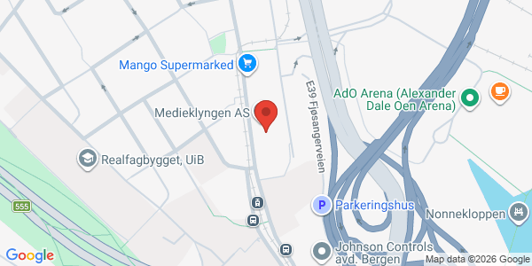 Kart som viser hvor arrangementet foregår