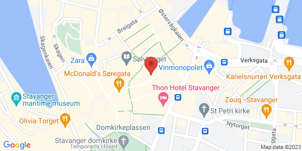 Map displaying event location