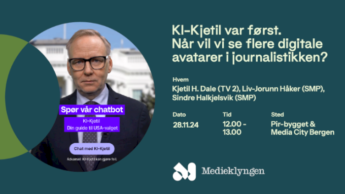 KI-Kjetil var først. Når vil vi se flere digitale avatarer i journalistikken?