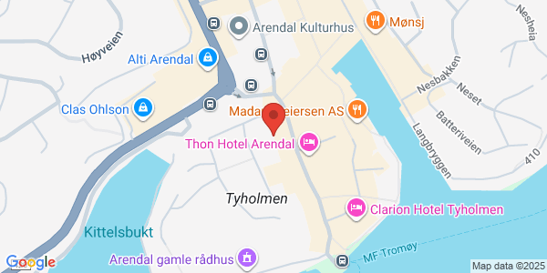 Map displaying event location