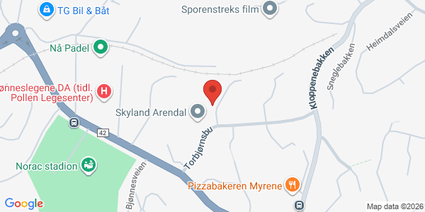 Map displaying event location