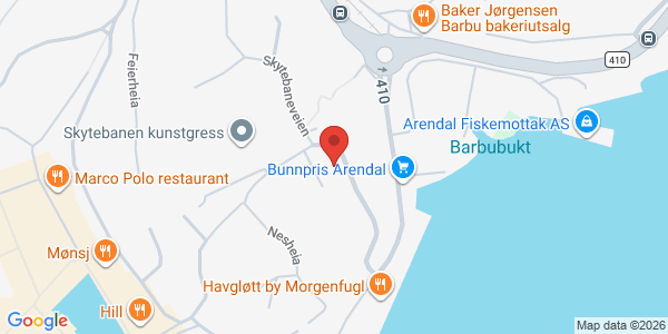 Map displaying event location