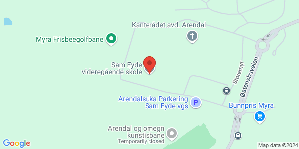 Map displaying event location