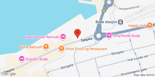 Map displaying event location