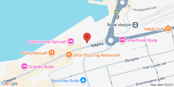 Map displaying event location