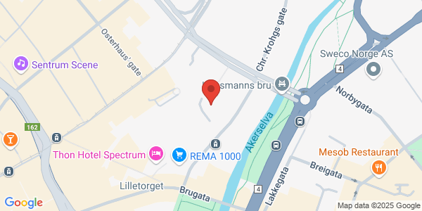 Kart som viser hvor arrangementet foregår