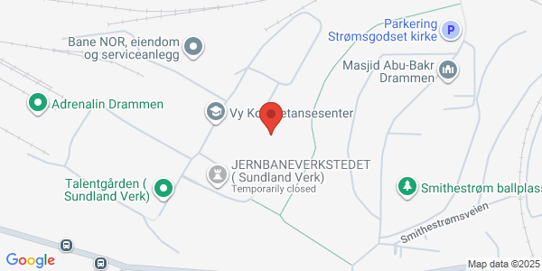 Map displaying event location