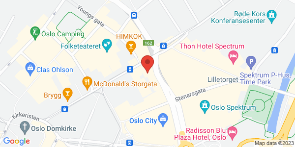 Map displaying event location