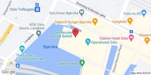 Map displaying event location