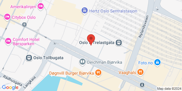 Map displaying event location