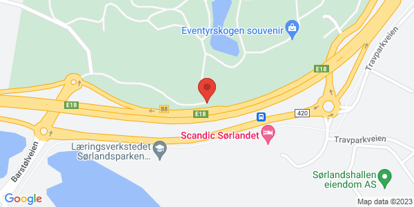 Map displaying event location