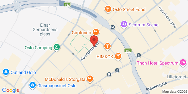 Map displaying event location