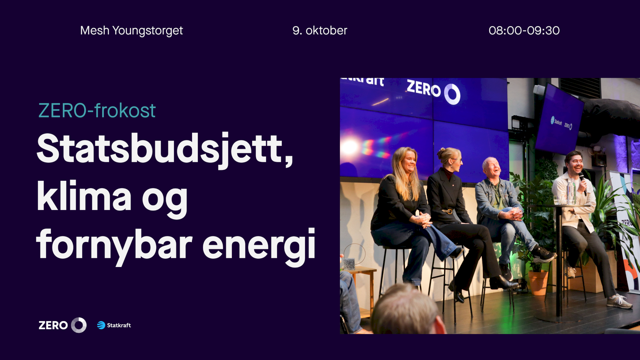 Frokostmøte: Hva betyr statsbudsjettet for klimaet og fornybar energi?