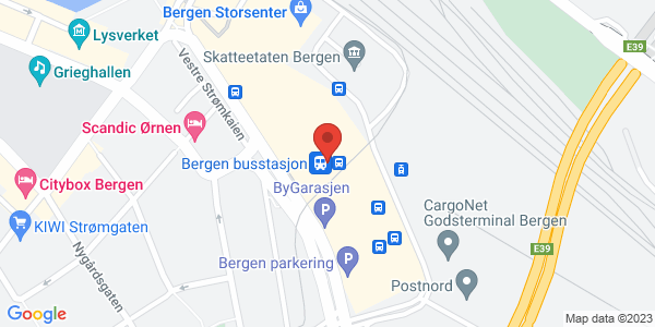 Map displaying event location