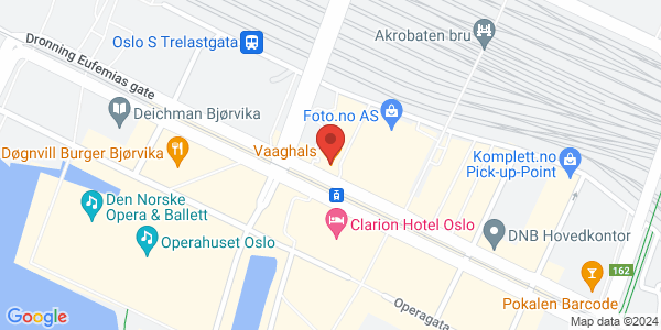 Map displaying event location