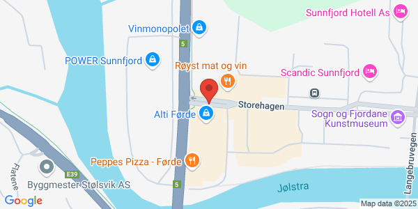 Map displaying event location