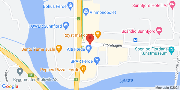 Map displaying event location