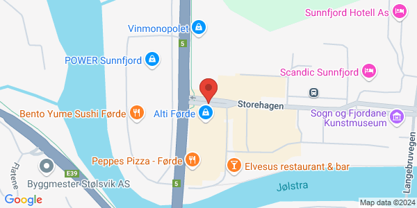 Map displaying event location