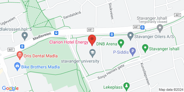 Map displaying event location