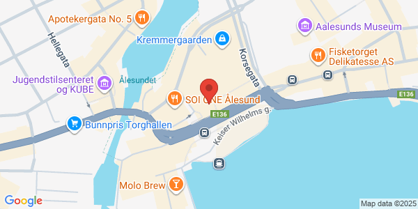 Map displaying event location