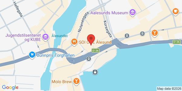 Map displaying event location