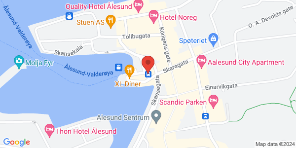 Map displaying event location
