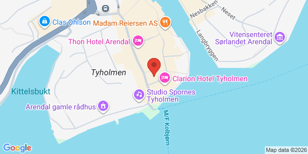 Map displaying event location