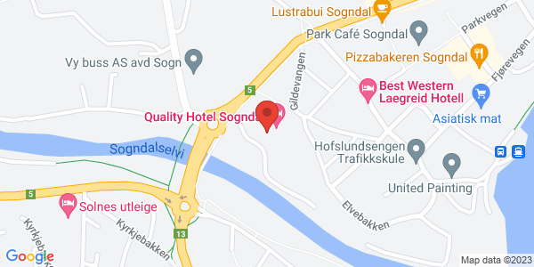 Map displaying event location