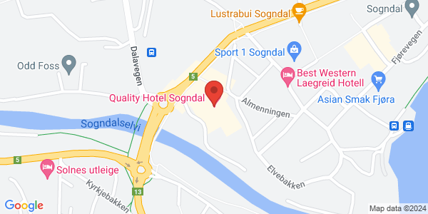 Map displaying event location