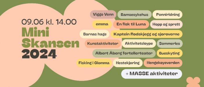 MiniSkansen 2024 - den store familiefestivalen